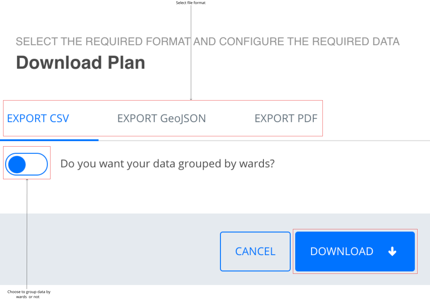 PLANFELD Download Format